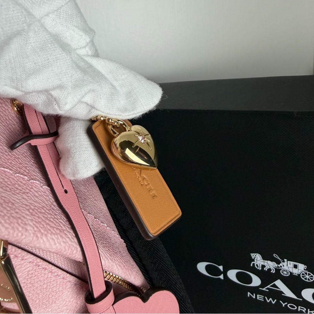 NWT Coach Pink Backpack - Picture 6 of 10
